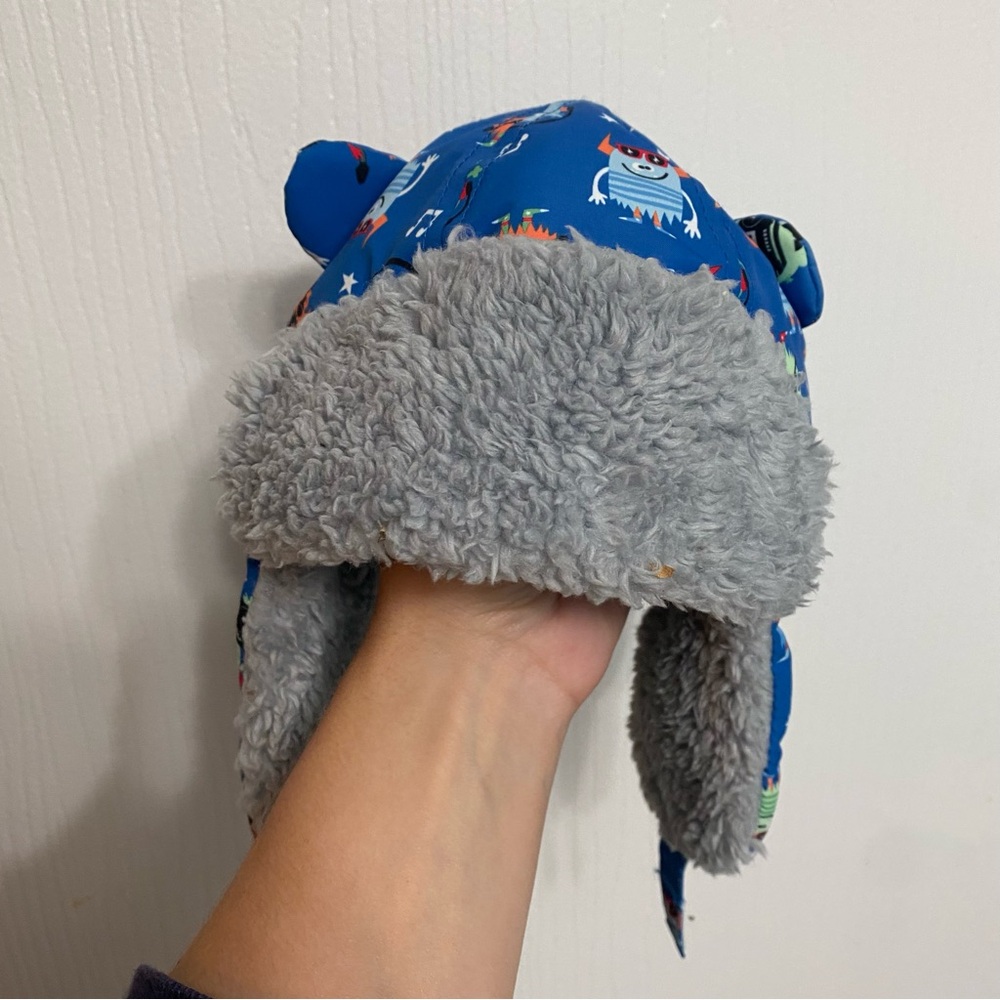 Flapjack Kids Water Repellent Winter Hat Monsters Print Size 6-24months